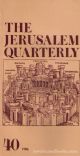 The Jerusalem Quarterly ; Number Forty, 1986