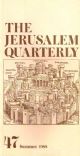 The Jerusalem Quarterly ; Number Forty Seven, Summer 1988